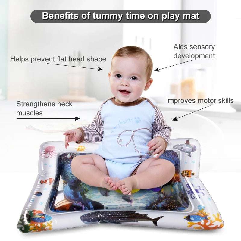 BluBi™ – Alfombra Sensorial de Agua para Bebés 🧠 Juega, estimula y fortalece desde los 3 meses