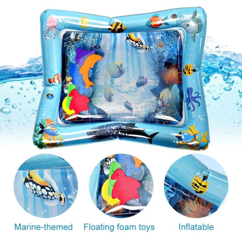BluBi™ – Alfombra Sensorial de Agua para Bebés 🧠 Juega, estimula y fortalece desde los 3 meses
