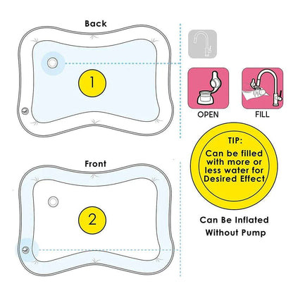 BluBi™ – Alfombra Sensorial de Agua para Bebés 🧠 Juega, estimula y fortalece desde los 3 meses
