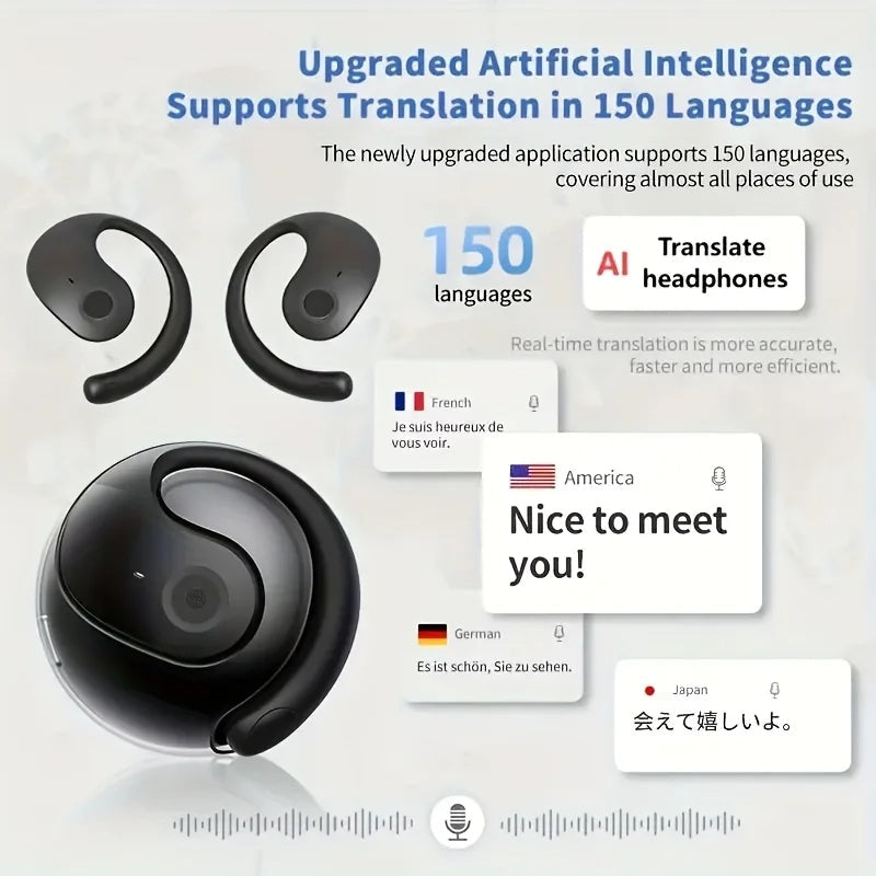 Exitius LinguaPro™ “Audífono traductor instantáneo – ¡Conéctate en 144 idiomas al instante!”